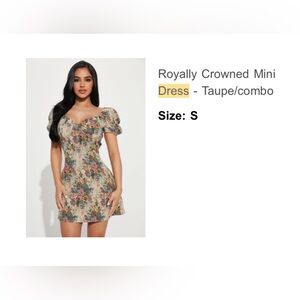 Floral mini dress - new with tag